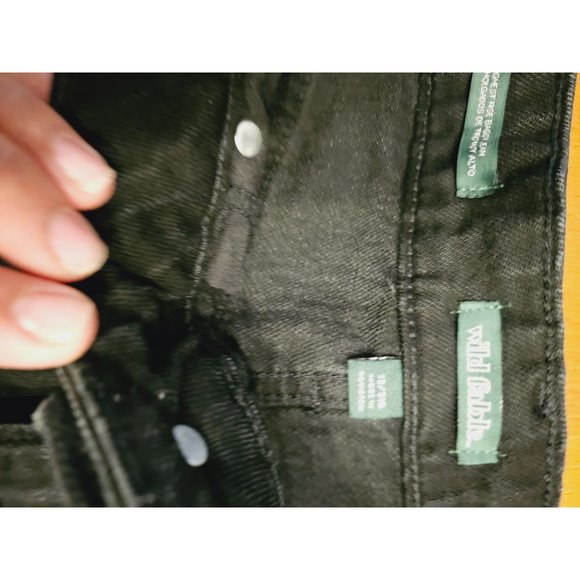 Wild Fable wide leg Jeans size 12 distressed washed out black New - Picture 8 of 10